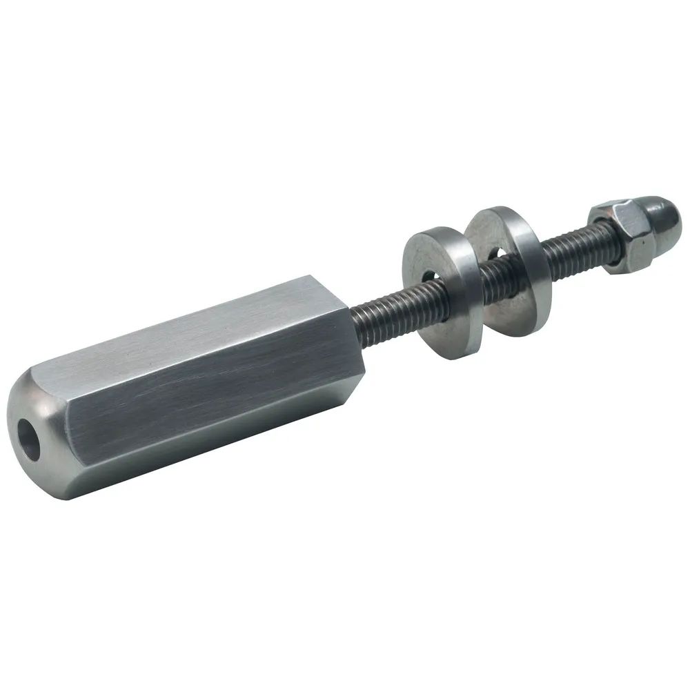 CROSO Schraubterminal gerade, für 5 mm Seil, Edelstahl geschliffen V4A