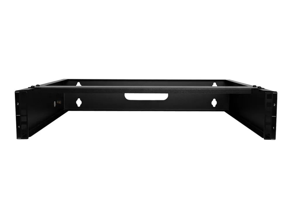 StarTech.com 2U Wall Mount Rack, 19" Wall Mount Network Rack, 14 inch Deep (Low Profile)
