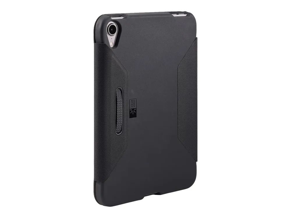 Case Logic SnapView - Flip-Hülle für Tablet - Polycarbonat - Schwarz - für Apple iPad mini (6. Generation)