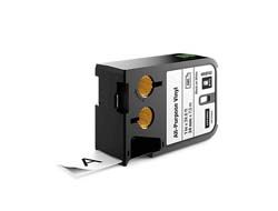 Dymo XTL Allzweck-Vinyl - Vinyl - permanenter Klebstoff - Schwarz auf Weiß - Rolle (2,4 cm x 7 m)