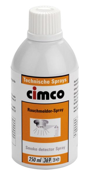 CIMCO Rauchmelder-Spray 250 ml, Prüfgas zur Funktionsprüfung von Rauchmeldern