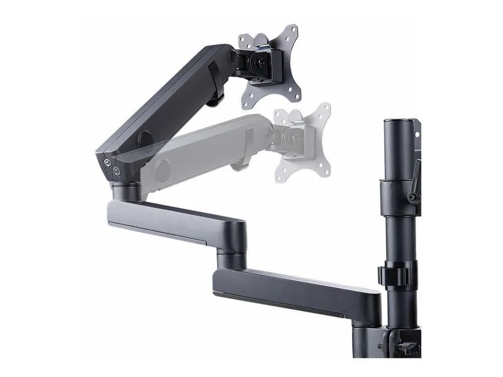 StarTech.com Triple Monitor Desk Mount For Up To Three 27in Screens, VESA 75x75/100x100, Tool-Less Arm Adjustments, C-Clamp/Grommet Mount, Spring-Assisted Arms - Befestigungskit - einstellbarer Arm - für 3 LCD-Anzeigen - Aluminium, Stahl, Kunststoff 