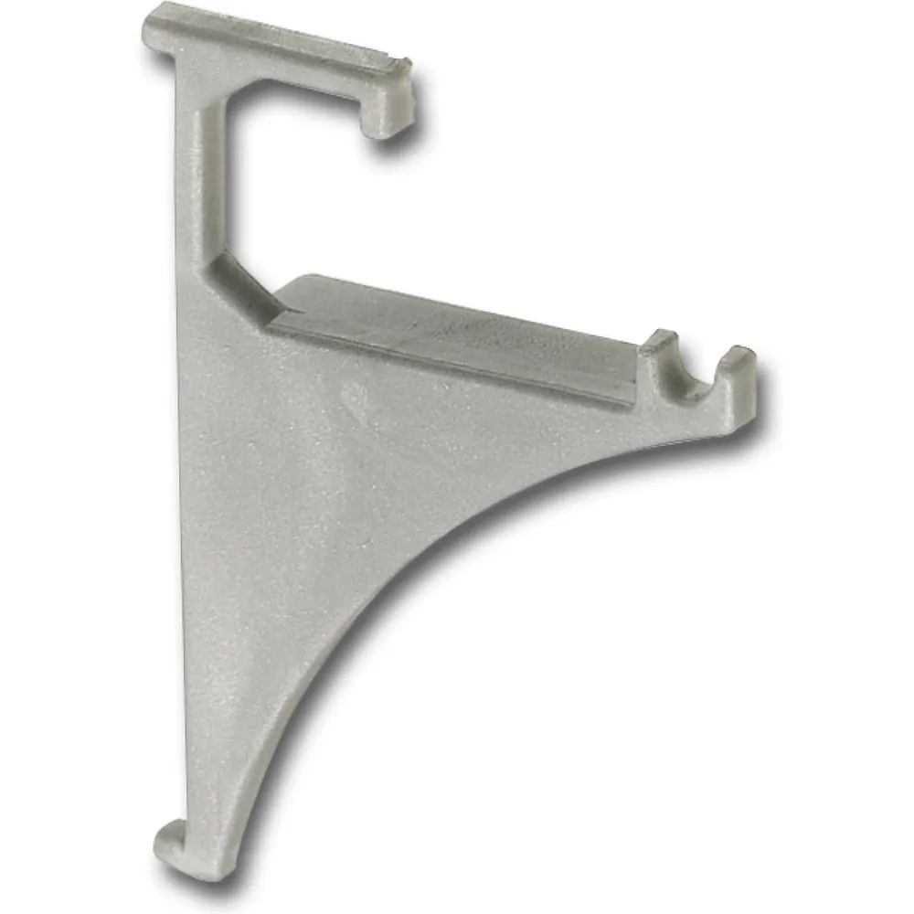FONSEGRIVE Endstück Fritz 1 Paar Höhe 50 mm, Kunststoff silberfarbig