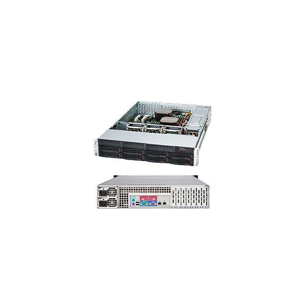 Supermicro SC825 TQC-R802LPB - Rack-Montage 2U