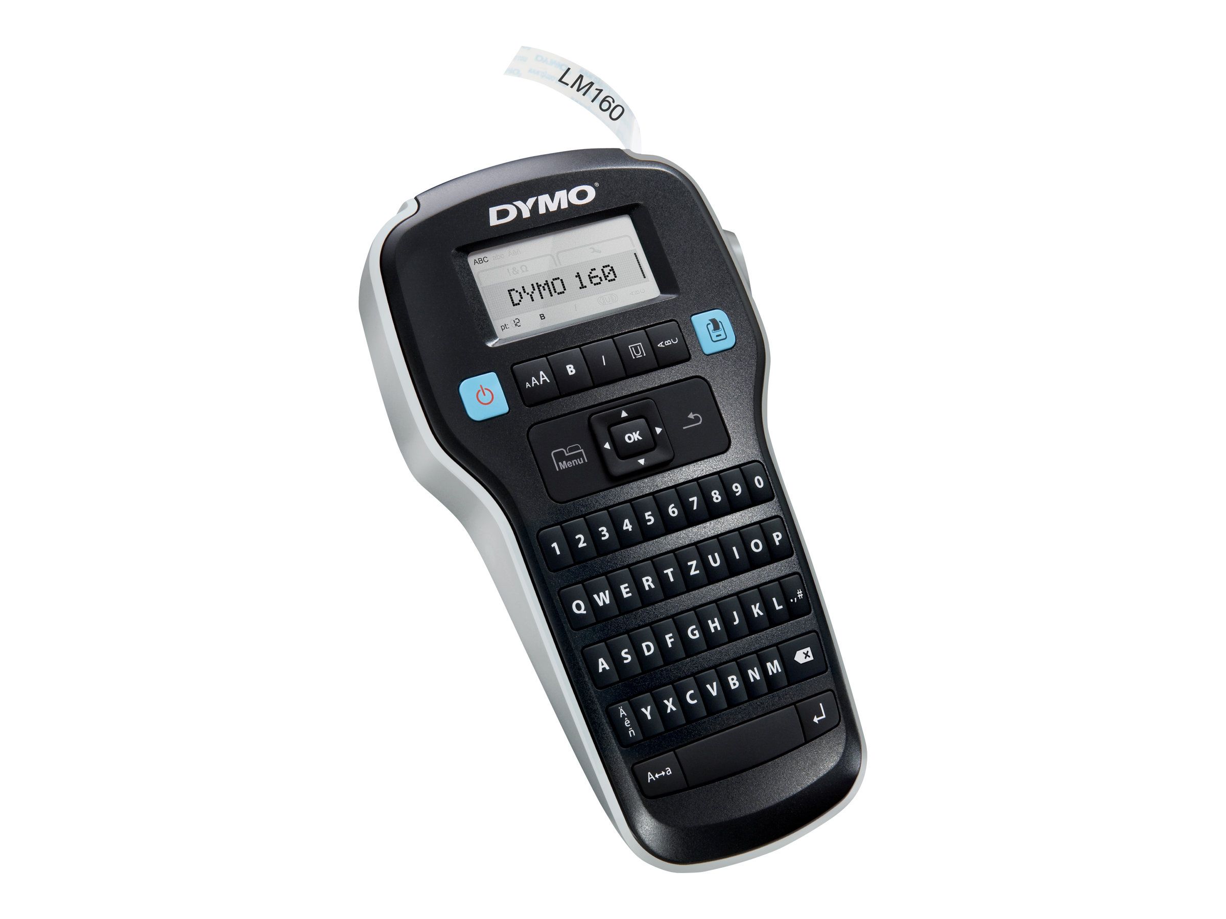 Dymo LabelMANAGER 160 - Beschriftungsgerät - s/w - Rolle (1,3 cm)