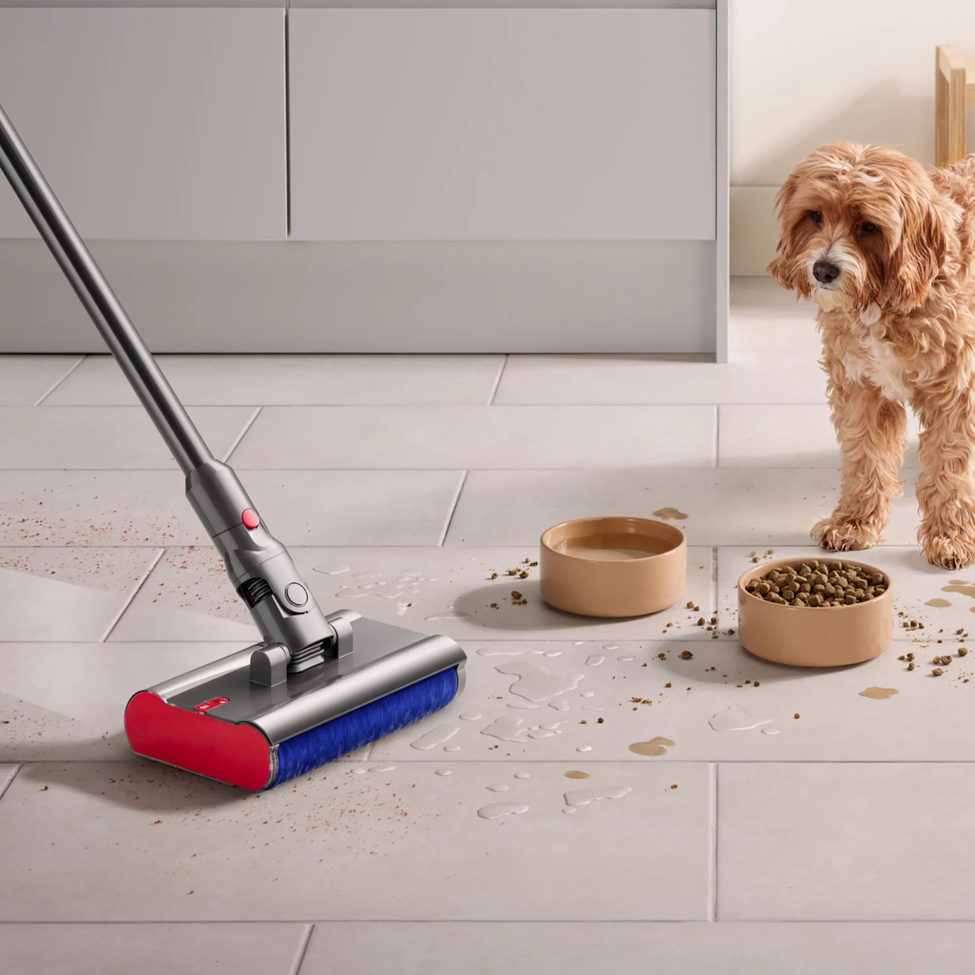 Dyson V12s Detect Slim Submarine, Gelb/ Glanz Nickel