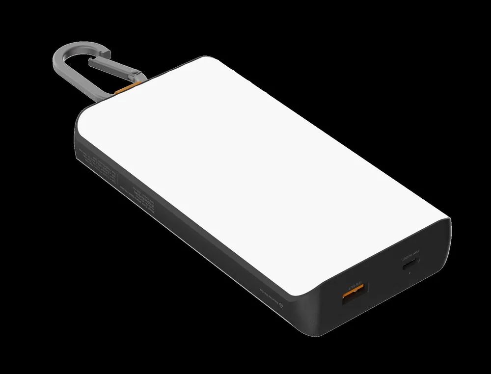 XTORM Solar Powerbank 15W, 10.000 mAh, spritzwassergeschützt, eingebaute Taschenlampe
