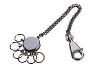 Troika Schlüsselanhänger PATENT CHAIN black chrome