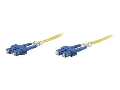 Intellinet Fiber Optic Patch Cable, OS2, SC/SC, 1m, Yellow, Duplex, Single-Mode, 9/125 µm, LSZH, Fibre, Lifetime Warranty, Polybag - Patch-Kabel - SC Single-Modus (M)