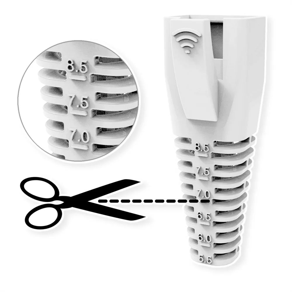 ROLINE Knickschutztülle für RJ-45, 10 Stck, schwarz
