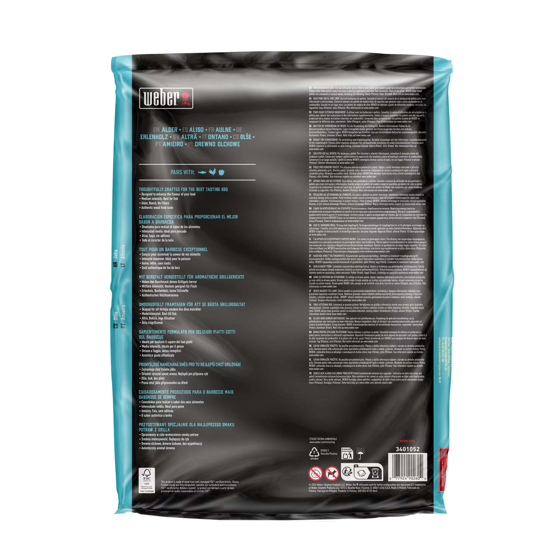 Weber Holzpellets Erle - 8 kg