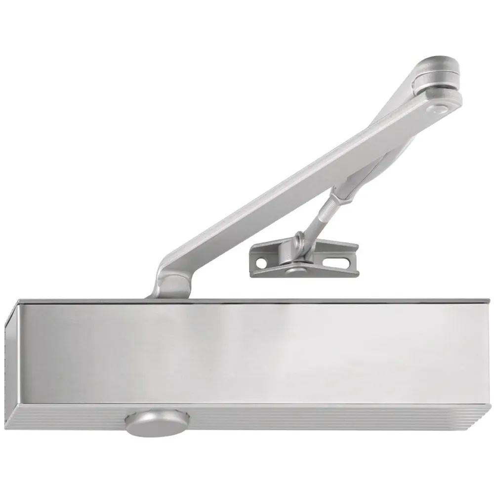 ECO Türschließer TS 20, EN 2/3/5, Gestänge, Feststellung, silber RAL 9006