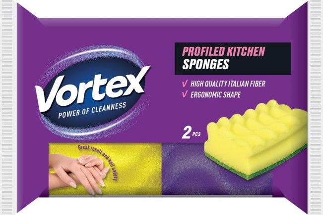 VORTEX PROFILED & CARE Küchenschwämme 2 Stk