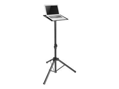 Manhattan TV/Monitor/Projector/Laptop Mount, Tripod Floor Stand, 1 screen/device, Screen Sizes: 13-32", VESA 75x75 to 100x100mm, Max 15kg, Height Adjustable, Black, Lifetime Warranty - Aufstellung - Stativ - für Notebook / Tablet / Projektor - tragba