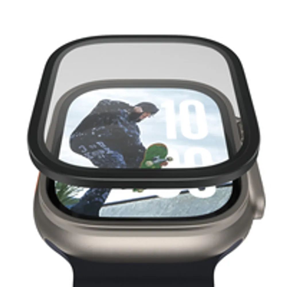PanzerGlass Screen Protector w. Black Metal Frame Apple Watch 2025/Ultra