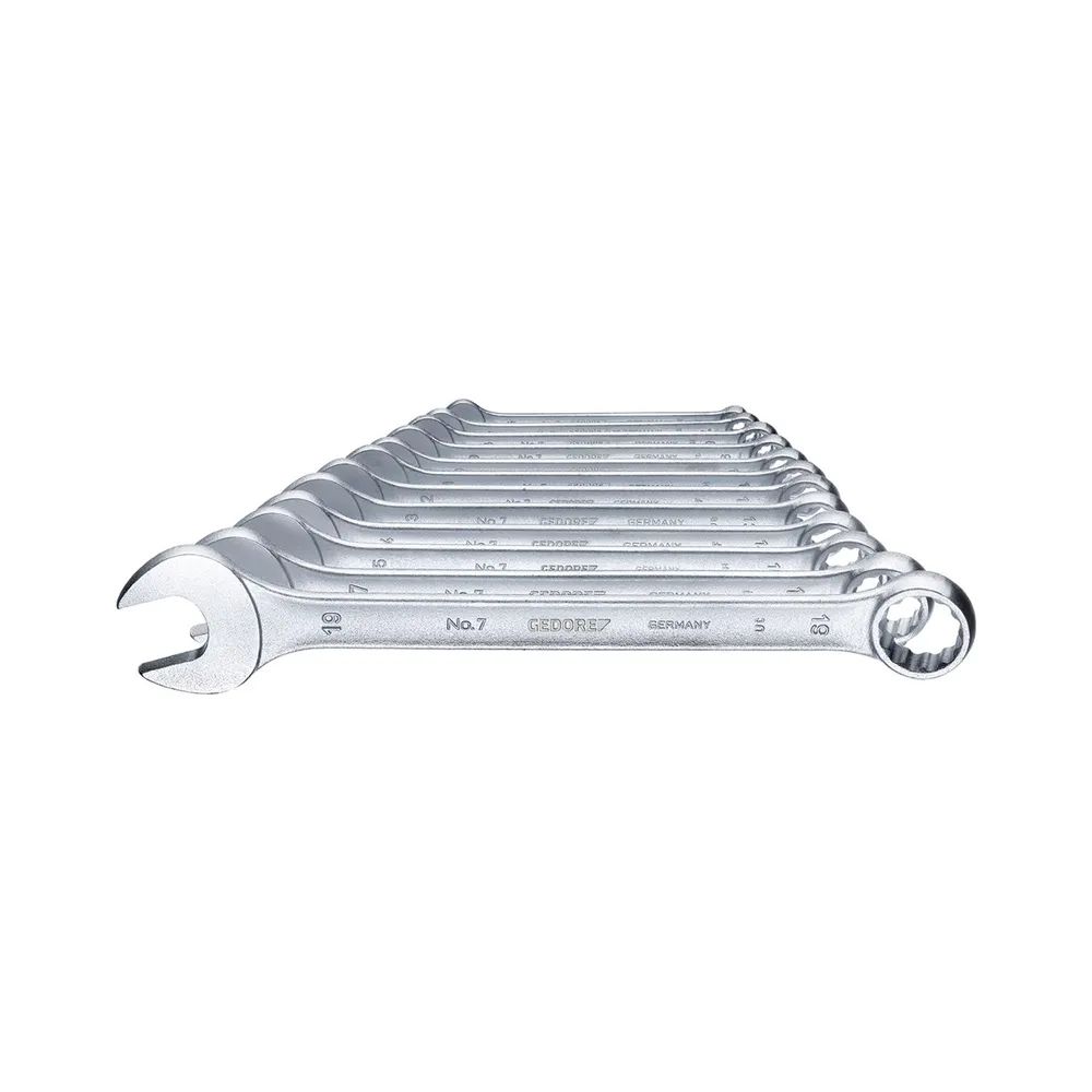 GEDORE Ringmaulschlüssel-Satz 7/0112 DIN3113A 6-19 mm 12-teilig