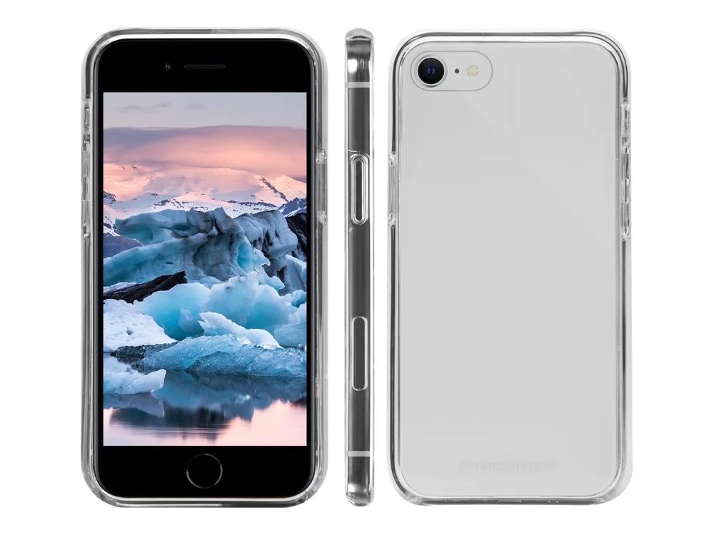 dbramante1928 Iceland - Hintere Abdeckung für Mobiltelefon - Snap-on - 100 % recycelter Kunststoff - klar - für Apple iPhone 7, 8, SE (2. Generation)