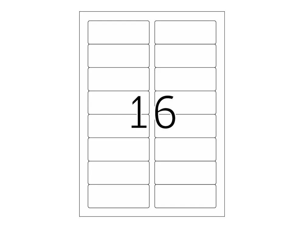 HERMA Premium - Papier - matt - permanent selbstklebend - weiß - 88.9 x 33.8 mm 1600 Etikett(en) (100 Bogen x 16)