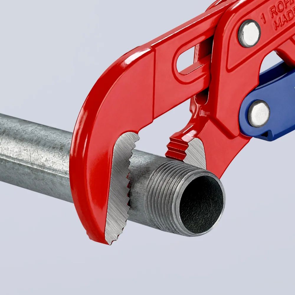 KNIPEX Rohrzange S-Maul mit Schnelleinstellung rot pulverbeschichtet 330 mm