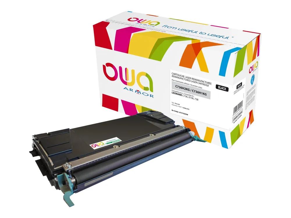 Armor OWA - Schwarz - kompatibel - wiederaufbereitet - Tonerpatrone (Alternative zu: Lexmark C736H1KG, Lexmark C736H2KG)