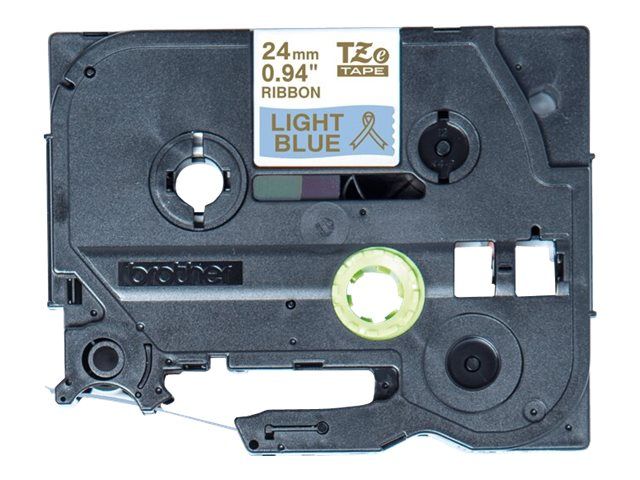 Brother TZe-RL54 - Seidig - Gold auf Hellblau - Rolle (2,4 cm x 4 m)