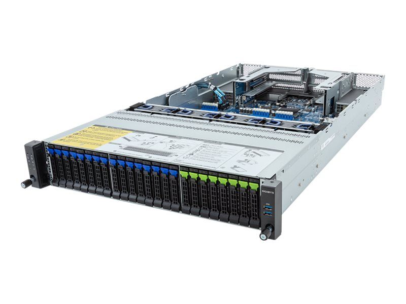 Gigabyte R283-Z92 (rev. AAE2) - Server - Rack-Montage - 2U - zweiweg - keine CPU - RAM 0 GB - SATA/SAS/NVMe 6.4 cm (2.5")