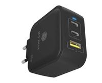 ICY BOX 3Port 65W GaN Ladegerät mit PD 3.0 2x USB Type-C 1x Type-A Anschluss EU