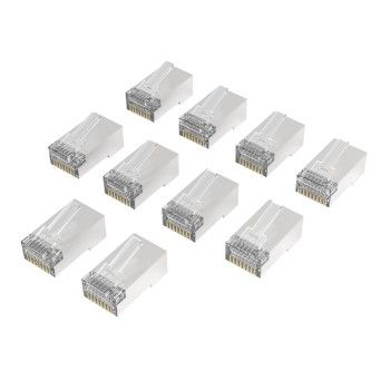 Hama Netzwerkstecker, CAT-6a, 10 Gbit/s, geschirmt, 10 Stück