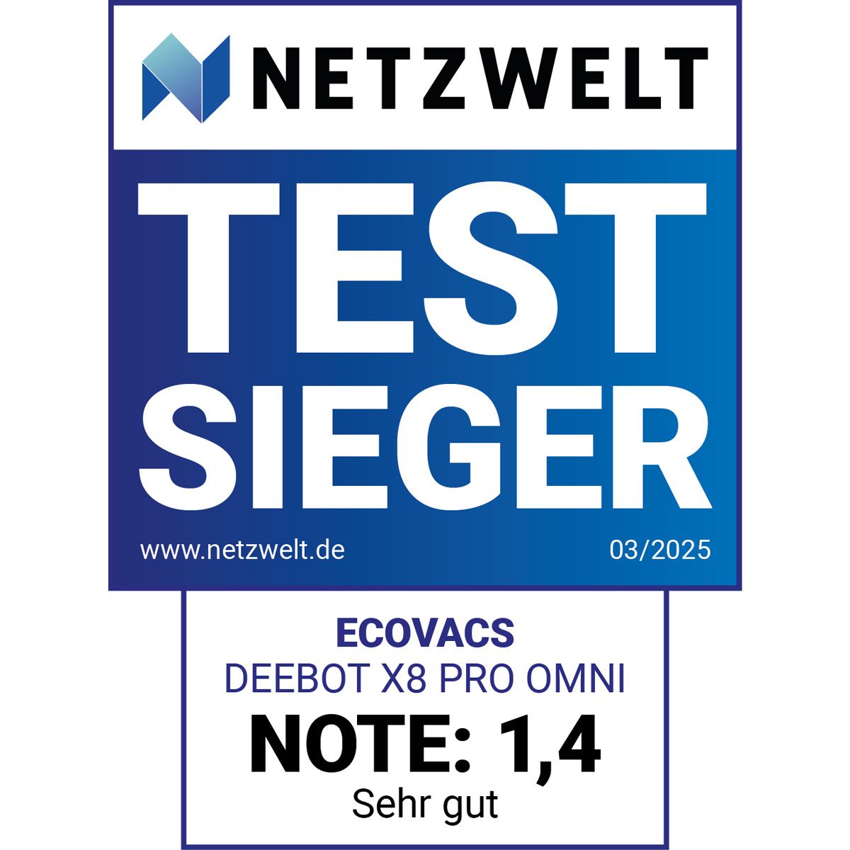 Ecovacs Saugroboter DEEBOT X8 PRO OMNI, schwarz