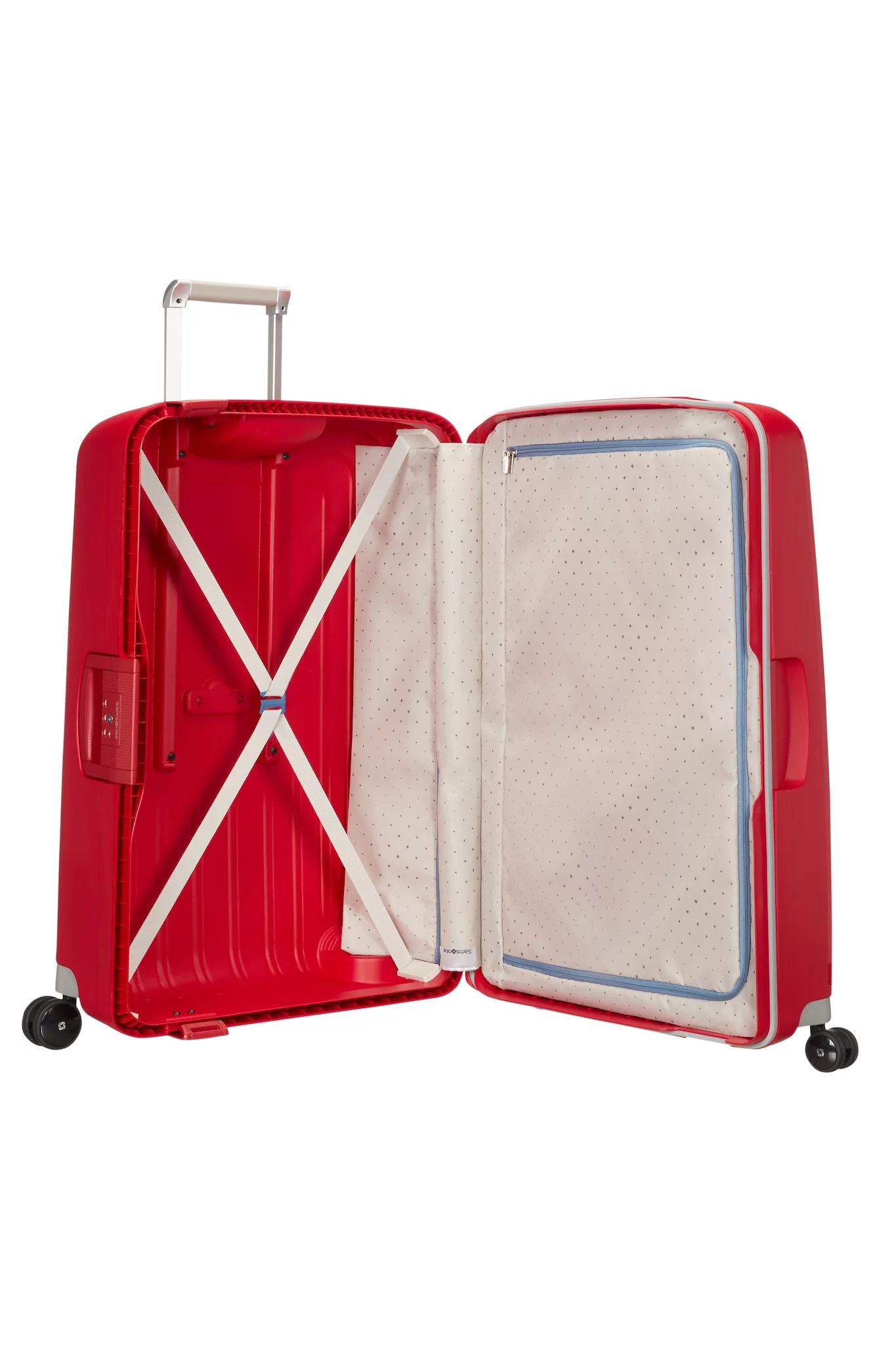 SAMSONITE S'CURE SPINNER 81/30, CRIMSON RED