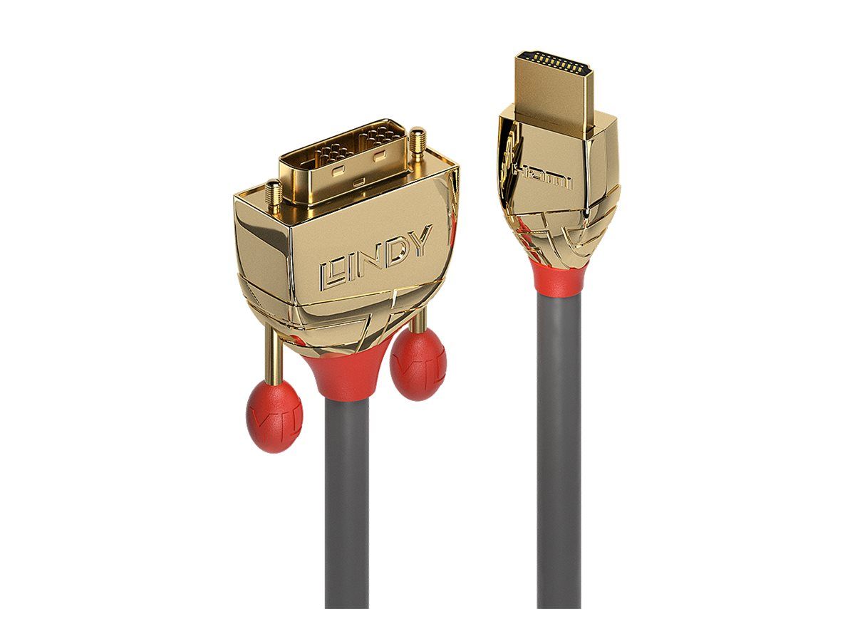 Lindy Gold Line - Adapterkabel - HDMI männlich zu DVI-D männlich