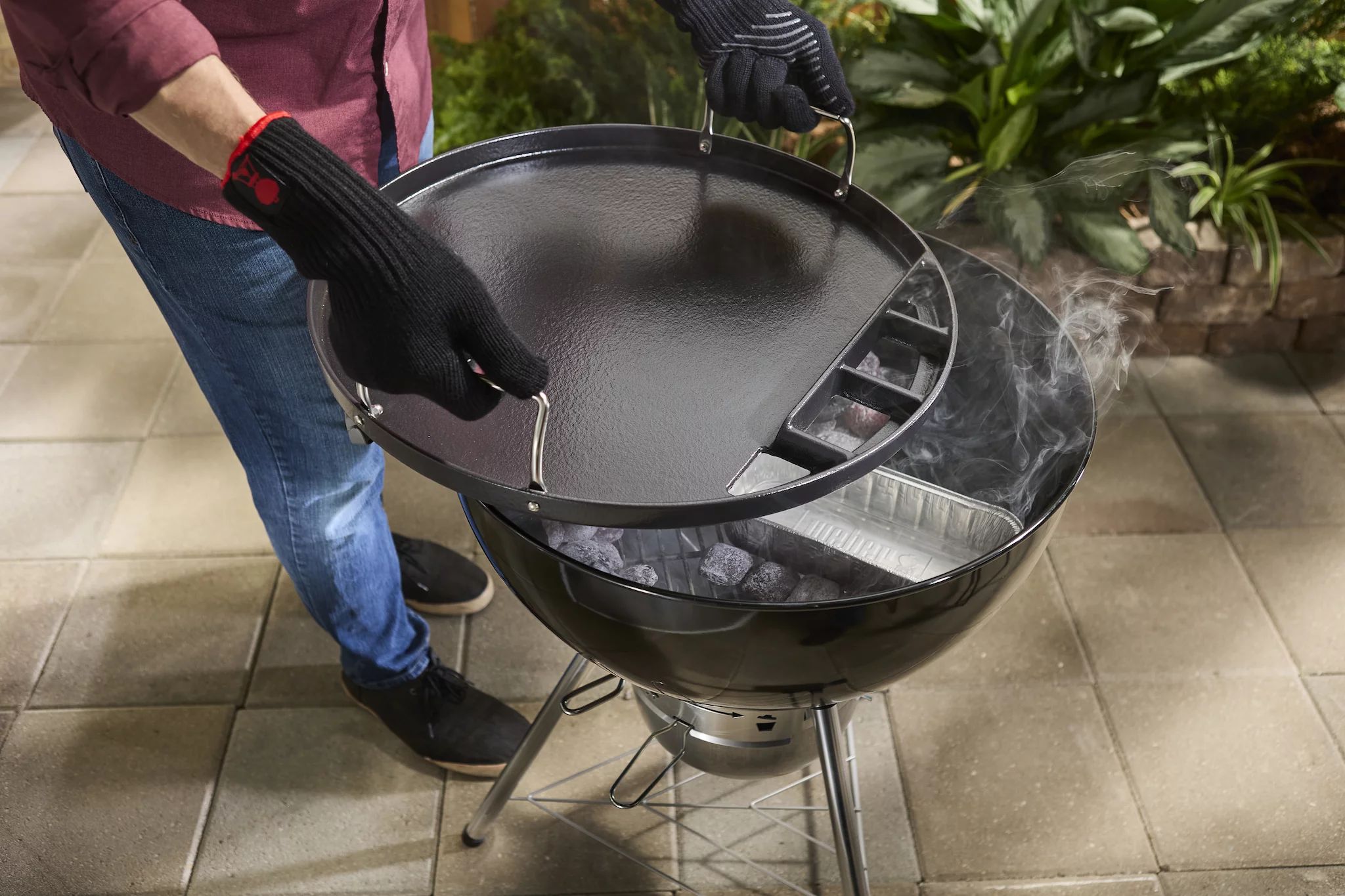 Weber Grillplatte Full-Size - für Holzkohlegrills mit 57 cm