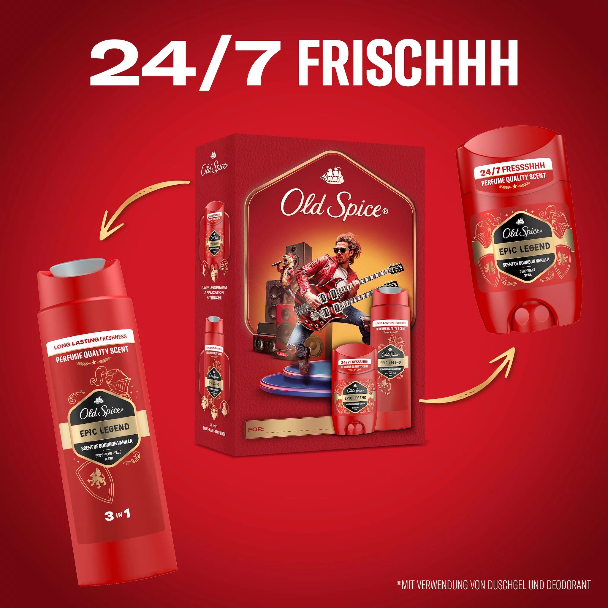 Old Spice Geschenkset Music Epic Legend (Stick, SG)