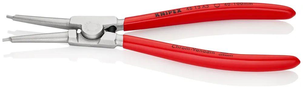 KNIPEX Sicherungsringzange für Außenringe auf Wellen mit Kunststoff überzogen verchromt 210 mm