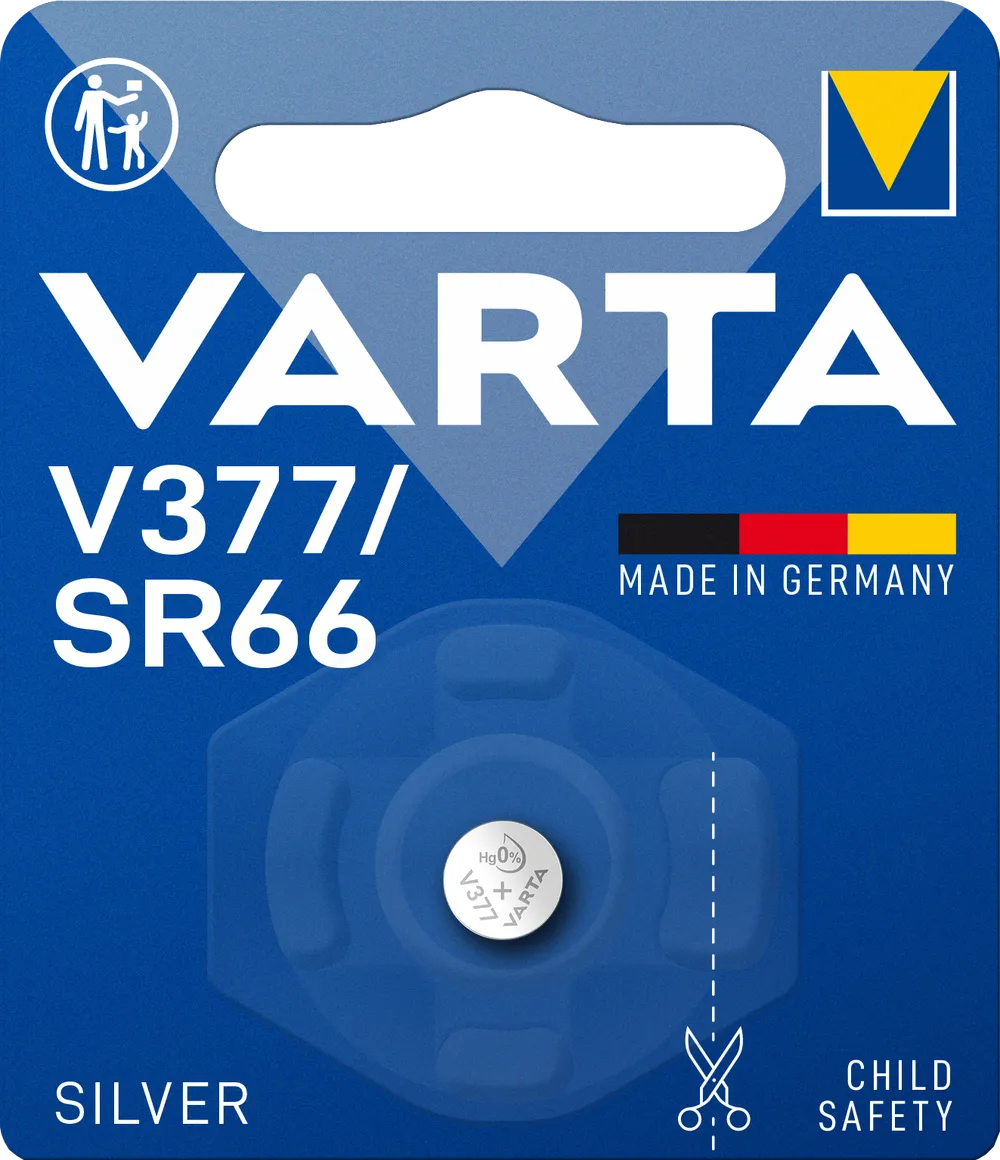 VARTA SILVER Coin V377/SR66 Blister 1