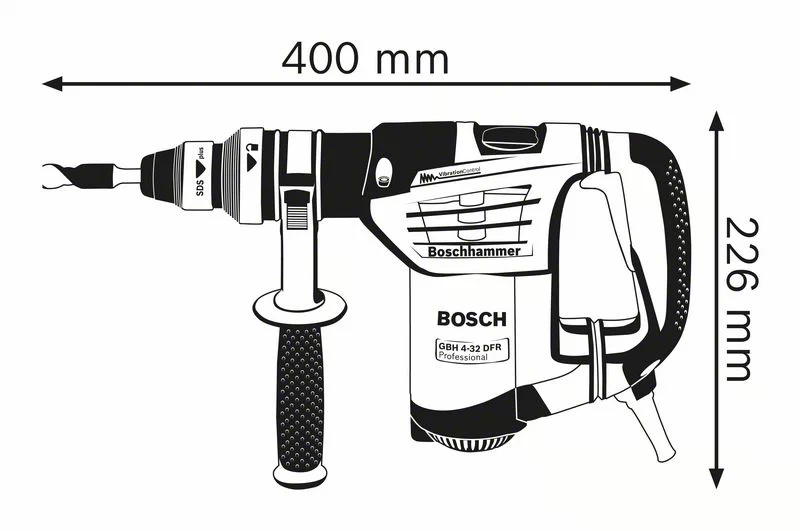Bosch Professional GBH 4-32 DFR Bohrhammer Koffer