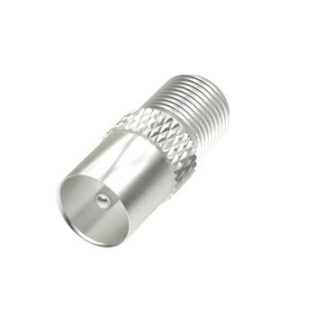 Hama SAT-Adapter, F-Kupplung - Koax-Stecker
