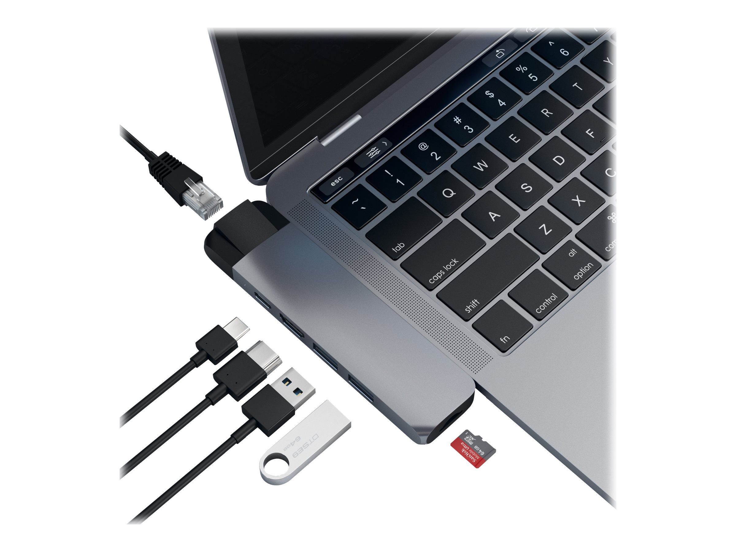Satechi Aluminum Type-C Pro Hub with Ethernet
