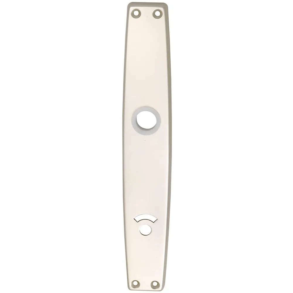 Grundmann Langschild WG 1000 FAVORIT, WC 90, für Notöffner, Alu neusilber elox