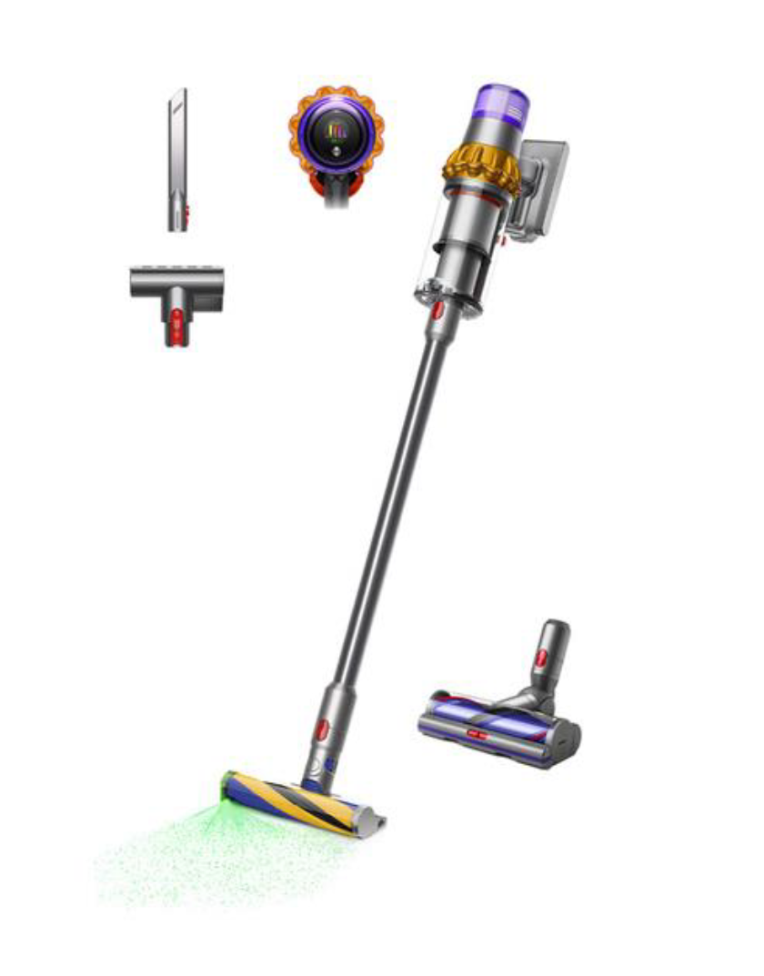 Dyson V15 Detect Absolute, Nickel Satin Gelb/Glanz Nickel