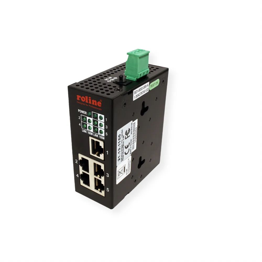 ROLINE Industrie Switch 5x RJ-45, unmanaged