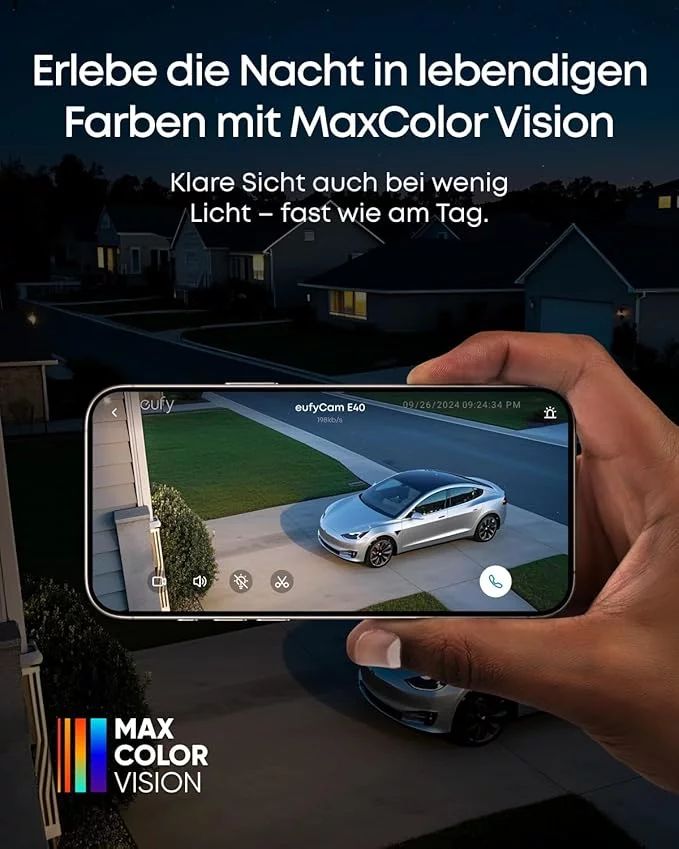 eufy Cam E40 - Add-on - Netzwerk-Überwachungskamera - witterungsbeständig / staubdicht / UV-best