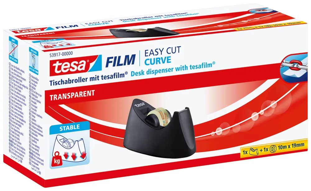 Tesa Easy Cut - 1,9 cm - 33 m - Schwarz - 1 Stück(e)