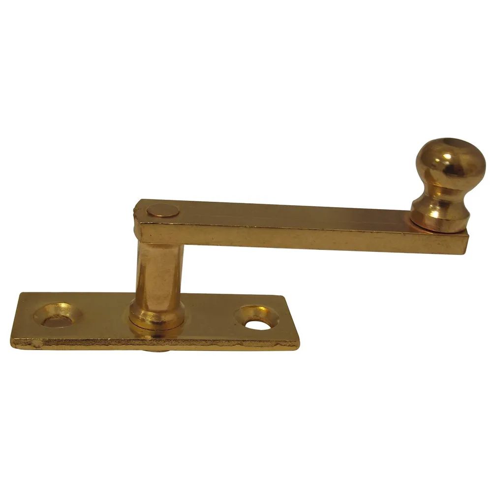 Hilber Beschläge GesmbH Beschläge unde Metallwarenerzeugung Fensterreiber auf eckiger Platte, 17 mm, Messing poliert