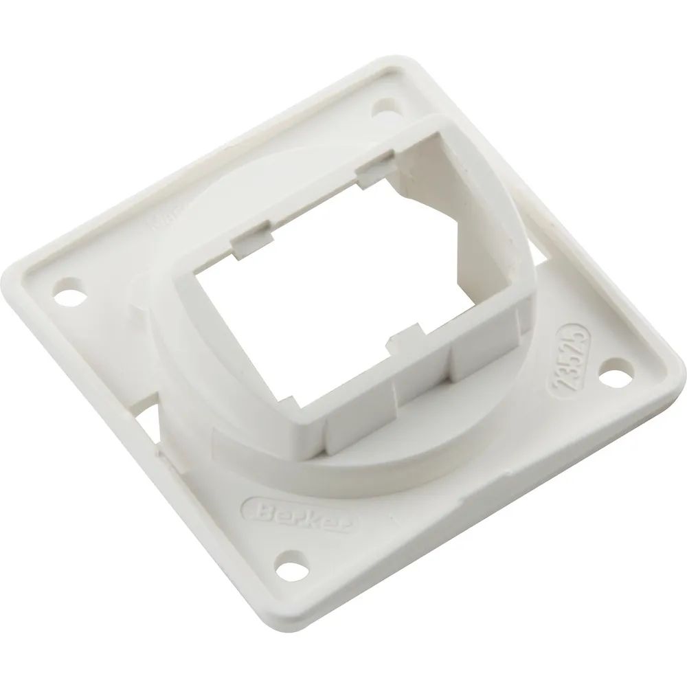 BERKER Integro Flow/Pure Trägerplatte für Mini Jack Einsätze polarweiß glänzend