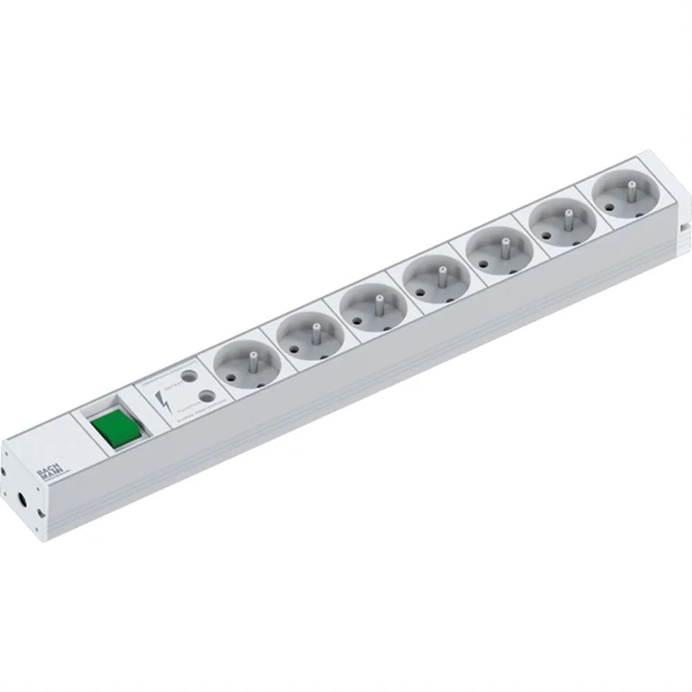 Bachmann Steckdosenleiste (Rack - einbaufähig) - Ausgangsanschlüsse: 7 (CEE 7/5)