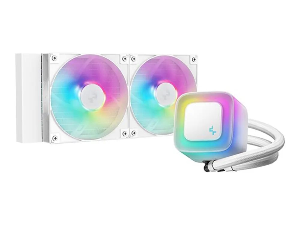 Deepcool LE240 WH V2 - Prozessor-Flüssigkeitskühlsystem - Kühlergröße: 240 mm - (für: LGA1700, LGA1200, LGA1151, LGA1150, LGA1155, AM5, AM4, LGA1851)