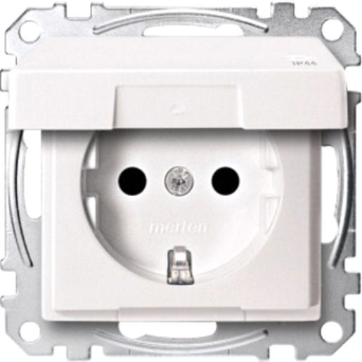 Merten SCHUKO-STD+BRS+KL IP44 TPM PW / MERTEN MEG2314-0419 SYS.M MEG2314-0419