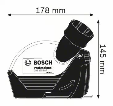 Bosch Professional GDE 125 EA-T Absaughaube Karton
