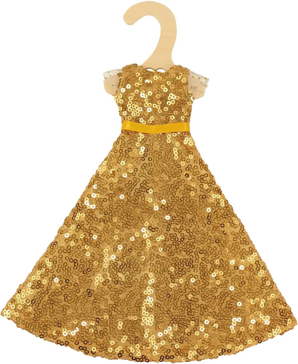 Heless GmbH Paillettenkleid Goldstar Gr 29 cm